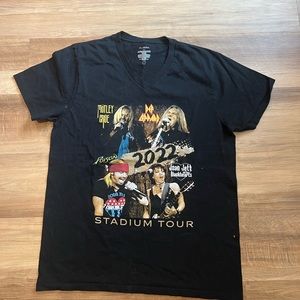 T shirt Mötley Crüe, Def Leppard, poison, Joan Jett and the black hearts